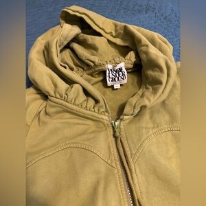 Spring green Prairie Underground long cloak hoodie, like new!